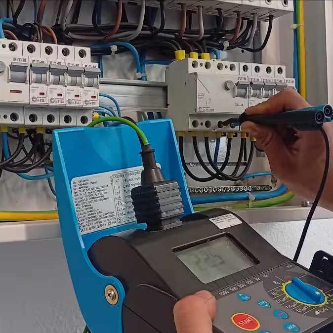 Pomiary instalacji elektrycznej przy rozdzielnicy