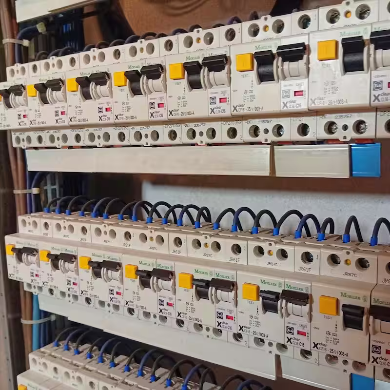 Rozdzielnica elektryczna z aparaturą zabezpieczającą